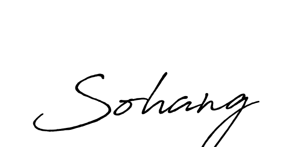 Create a beautiful signature design for name Sohang. With this signature (Antro_Vectra_Bolder) fonts, you can make a handwritten signature for free. Sohang signature style 7 images and pictures png