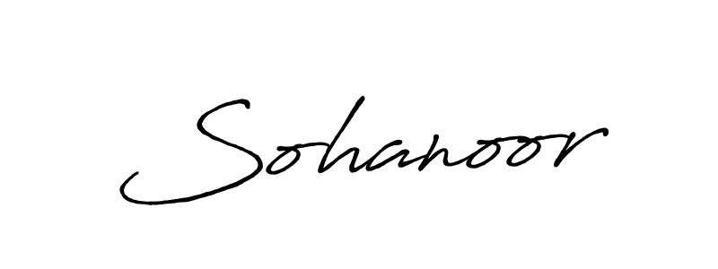 Create a beautiful signature design for name Sohanoor. With this signature (Antro_Vectra_Bolder) fonts, you can make a handwritten signature for free. Sohanoor signature style 7 images and pictures png