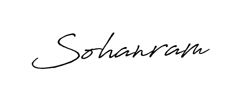 How to make Sohanram signature? Antro_Vectra_Bolder is a professional autograph style. Create handwritten signature for Sohanram name. Sohanram signature style 7 images and pictures png
