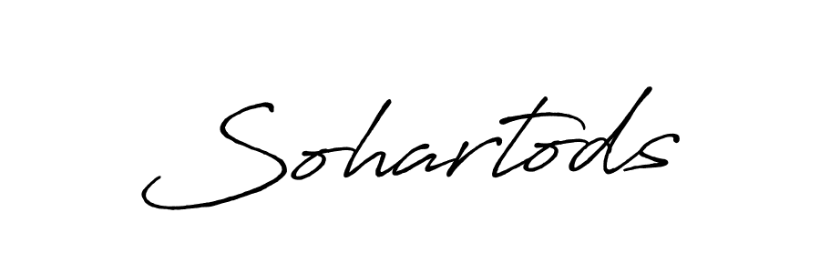 How to make Sohartods name signature. Use Antro_Vectra_Bolder style for creating short signs online. This is the latest handwritten sign. Sohartods signature style 7 images and pictures png