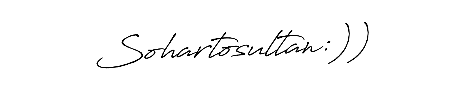 Sohartosultan:)) stylish signature style. Best Handwritten Sign (Antro_Vectra_Bolder) for my name. Handwritten Signature Collection Ideas for my name Sohartosultan:)). Sohartosultan:)) signature style 7 images and pictures png
