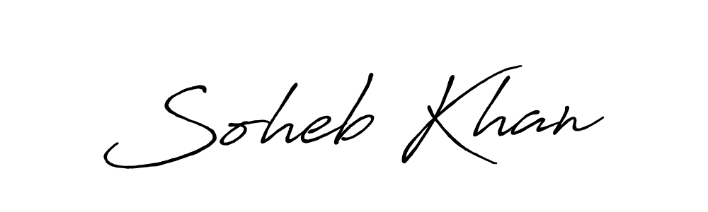 Make a short Soheb Khan signature style. Manage your documents anywhere anytime using Antro_Vectra_Bolder. Create and add eSignatures, submit forms, share and send files easily. Soheb Khan signature style 7 images and pictures png