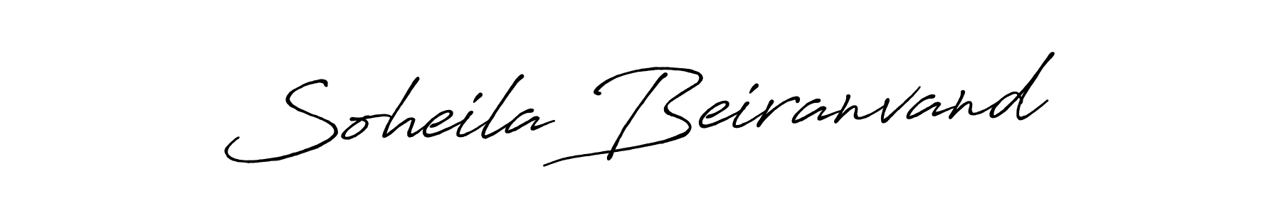 Make a short Soheila Beiranvand signature style. Manage your documents anywhere anytime using Antro_Vectra_Bolder. Create and add eSignatures, submit forms, share and send files easily. Soheila Beiranvand signature style 7 images and pictures png