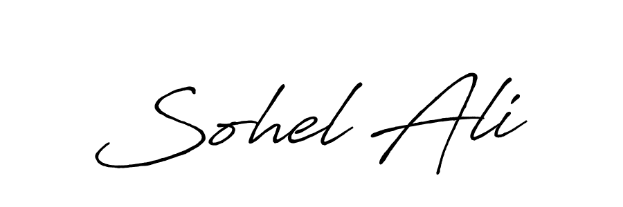 Design your own signature with our free online signature maker. With this signature software, you can create a handwritten (Antro_Vectra_Bolder) signature for name Sohel Ali. Sohel Ali signature style 7 images and pictures png