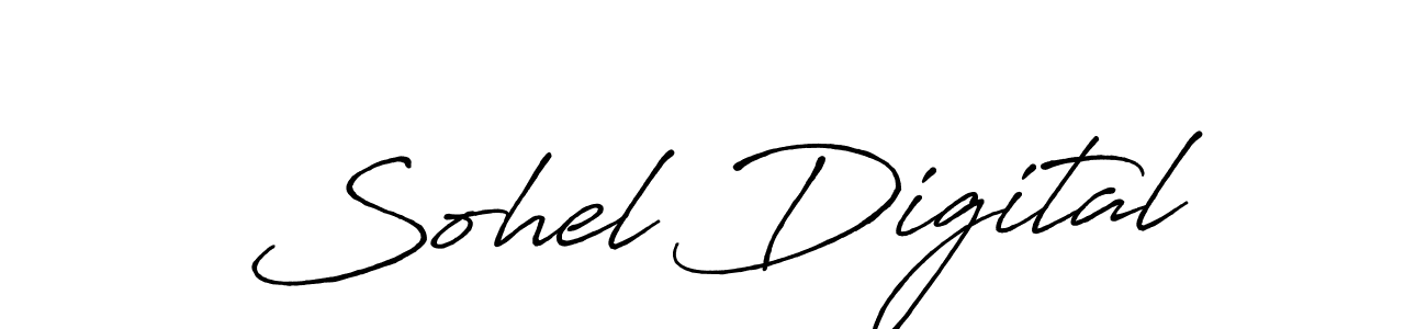 Antro_Vectra_Bolder is a professional signature style that is perfect for those who want to add a touch of class to their signature. It is also a great choice for those who want to make their signature more unique. Get Sohel Digital name to fancy signature for free. Sohel Digital signature style 7 images and pictures png