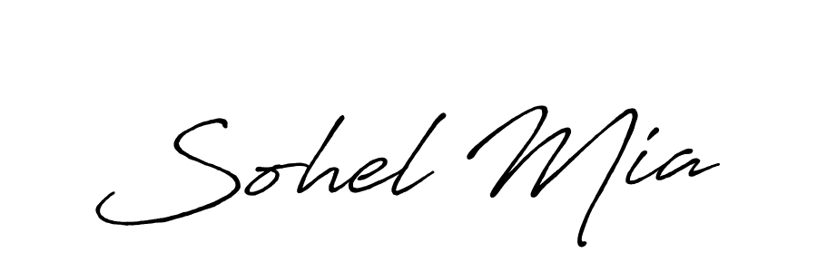 Also we have Sohel Mia name is the best signature style. Create professional handwritten signature collection using Antro_Vectra_Bolder autograph style. Sohel Mia signature style 7 images and pictures png