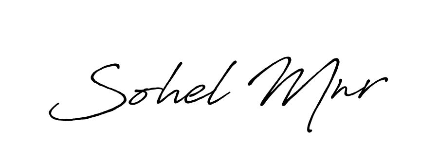 Make a beautiful signature design for name Sohel Mnr. With this signature (Antro_Vectra_Bolder) style, you can create a handwritten signature for free. Sohel Mnr signature style 7 images and pictures png