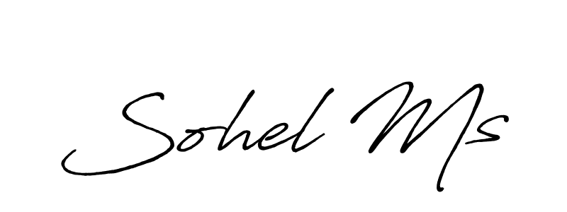Also we have Sohel Ms name is the best signature style. Create professional handwritten signature collection using Antro_Vectra_Bolder autograph style. Sohel Ms signature style 7 images and pictures png