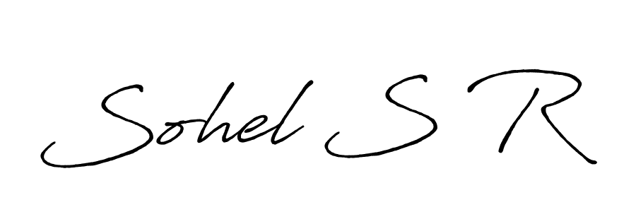 Also we have Sohel S R name is the best signature style. Create professional handwritten signature collection using Antro_Vectra_Bolder autograph style. Sohel S R signature style 7 images and pictures png