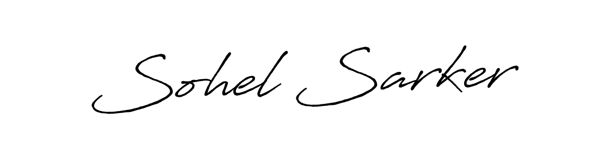 Use a signature maker to create a handwritten signature online. With this signature software, you can design (Antro_Vectra_Bolder) your own signature for name Sohel Sarker. Sohel Sarker signature style 7 images and pictures png