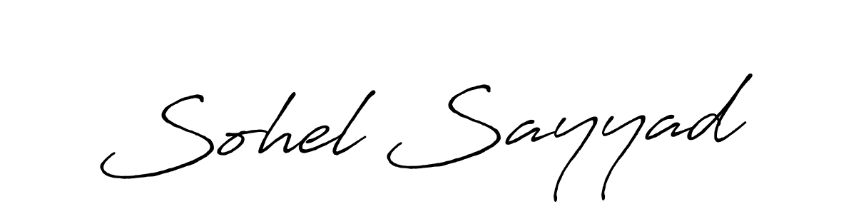 Also we have Sohel Sayyad name is the best signature style. Create professional handwritten signature collection using Antro_Vectra_Bolder autograph style. Sohel Sayyad signature style 7 images and pictures png