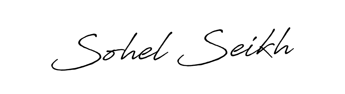 Also we have Sohel Seikh name is the best signature style. Create professional handwritten signature collection using Antro_Vectra_Bolder autograph style. Sohel Seikh signature style 7 images and pictures png