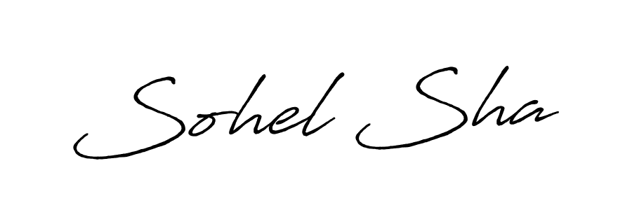 Similarly Antro_Vectra_Bolder is the best handwritten signature design. Signature creator online .You can use it as an online autograph creator for name Sohel Sha. Sohel Sha signature style 7 images and pictures png