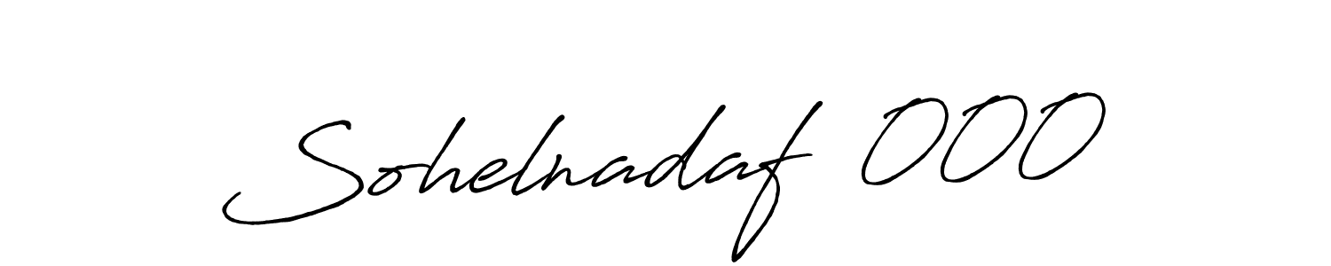 The best way (Antro_Vectra_Bolder) to make a short signature is to pick only two or three words in your name. The name Sohelnadaf  000 include a total of six letters. For converting this name. Sohelnadaf  000 signature style 7 images and pictures png