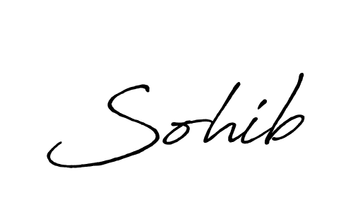 if you are searching for the best signature style for your name Sohib. so please give up your signature search. here we have designed multiple signature styles  using Antro_Vectra_Bolder. Sohib signature style 7 images and pictures png