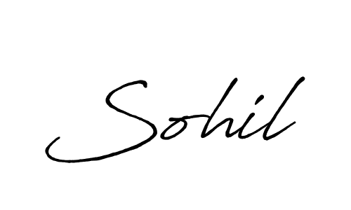 This is the best signature style for the Sohil name. Also you like these signature font (Antro_Vectra_Bolder). Mix name signature. Sohil signature style 7 images and pictures png