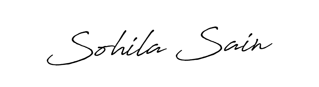 Use a signature maker to create a handwritten signature online. With this signature software, you can design (Antro_Vectra_Bolder) your own signature for name Sohila Sain. Sohila Sain signature style 7 images and pictures png