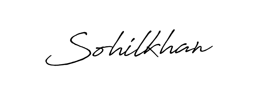 Use a signature maker to create a handwritten signature online. With this signature software, you can design (Antro_Vectra_Bolder) your own signature for name Sohilkhan. Sohilkhan signature style 7 images and pictures png