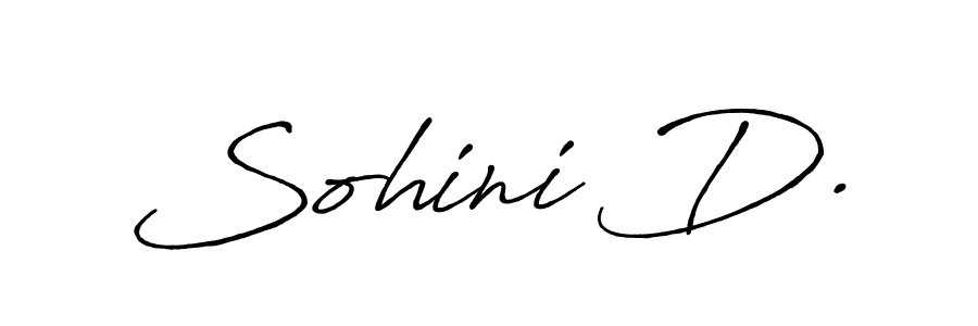 How to make Sohini D. signature? Antro_Vectra_Bolder is a professional autograph style. Create handwritten signature for Sohini D. name. Sohini D. signature style 7 images and pictures png