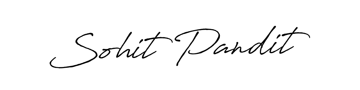 How to make Sohit Pandit signature? Antro_Vectra_Bolder is a professional autograph style. Create handwritten signature for Sohit Pandit name. Sohit Pandit signature style 7 images and pictures png