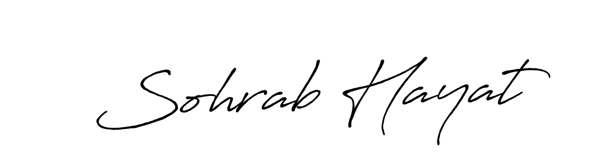 You should practise on your own different ways (Antro_Vectra_Bolder) to write your name (Sohrab Hayat) in signature. don't let someone else do it for you. Sohrab Hayat signature style 7 images and pictures png