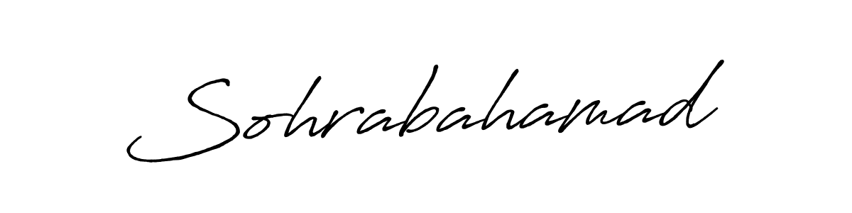 Make a beautiful signature design for name Sohrabahamad. Use this online signature maker to create a handwritten signature for free. Sohrabahamad signature style 7 images and pictures png