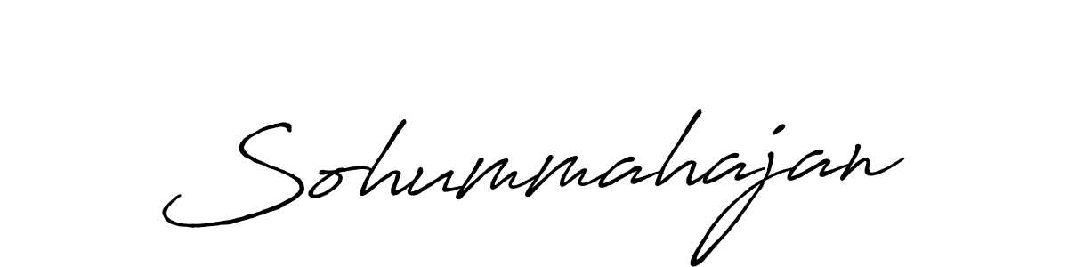 Design your own signature with our free online signature maker. With this signature software, you can create a handwritten (Antro_Vectra_Bolder) signature for name Sohummahajan. Sohummahajan signature style 7 images and pictures png