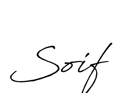 Create a beautiful signature design for name Soif. With this signature (Antro_Vectra_Bolder) fonts, you can make a handwritten signature for free. Soif signature style 7 images and pictures png