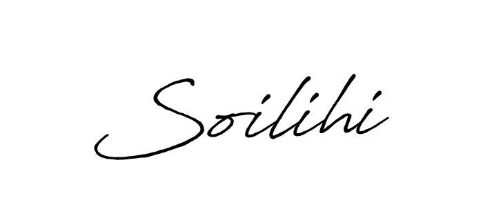 Make a beautiful signature design for name Soilihi. With this signature (Antro_Vectra_Bolder) style, you can create a handwritten signature for free. Soilihi signature style 7 images and pictures png