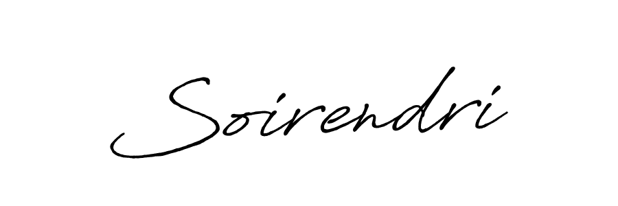 How to make Soirendri name signature. Use Antro_Vectra_Bolder style for creating short signs online. This is the latest handwritten sign. Soirendri signature style 7 images and pictures png