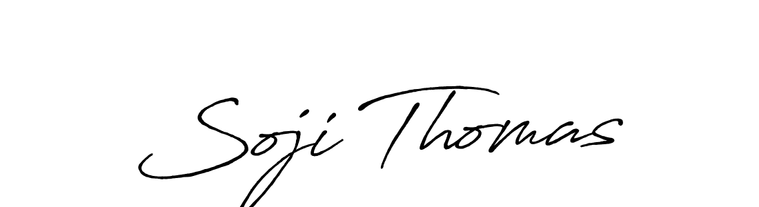 Use a signature maker to create a handwritten signature online. With this signature software, you can design (Antro_Vectra_Bolder) your own signature for name Soji Thomas. Soji Thomas signature style 7 images and pictures png