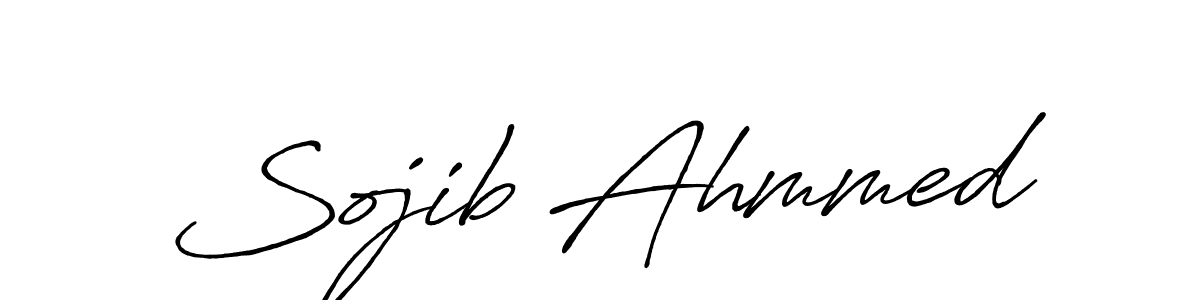 Also we have Sojib Ahmmed name is the best signature style. Create professional handwritten signature collection using Antro_Vectra_Bolder autograph style. Sojib Ahmmed signature style 7 images and pictures png