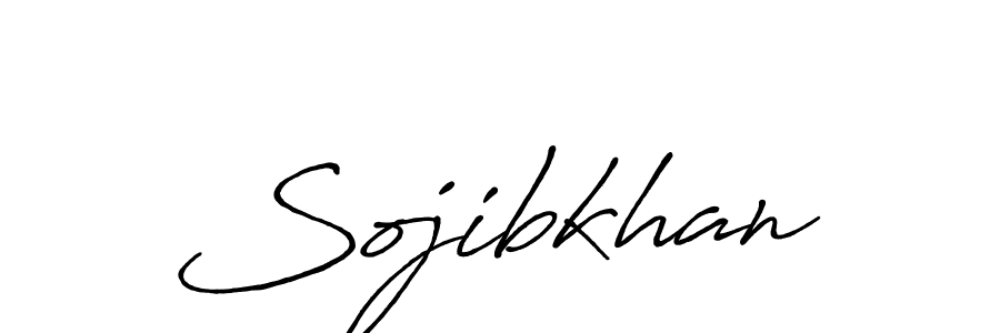 Make a beautiful signature design for name Sojibkhan. With this signature (Antro_Vectra_Bolder) style, you can create a handwritten signature for free. Sojibkhan signature style 7 images and pictures png