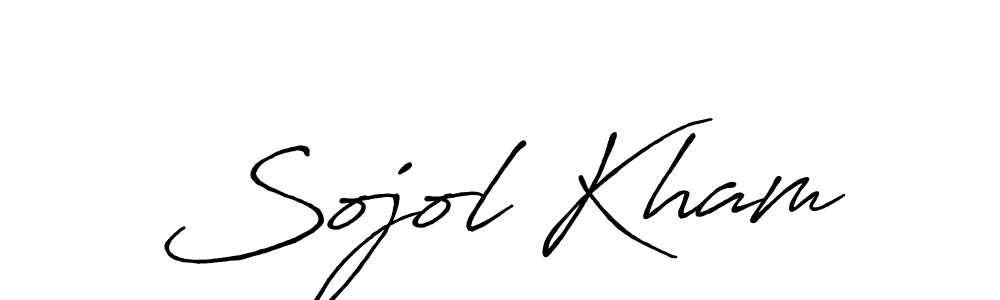 Make a beautiful signature design for name Sojol Kham. With this signature (Antro_Vectra_Bolder) style, you can create a handwritten signature for free. Sojol Kham signature style 7 images and pictures png
