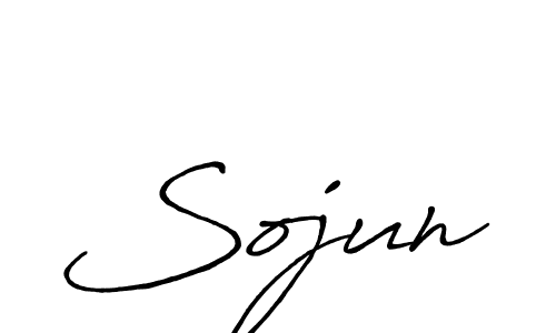 Also we have Sojun name is the best signature style. Create professional handwritten signature collection using Antro_Vectra_Bolder autograph style. Sojun signature style 7 images and pictures png