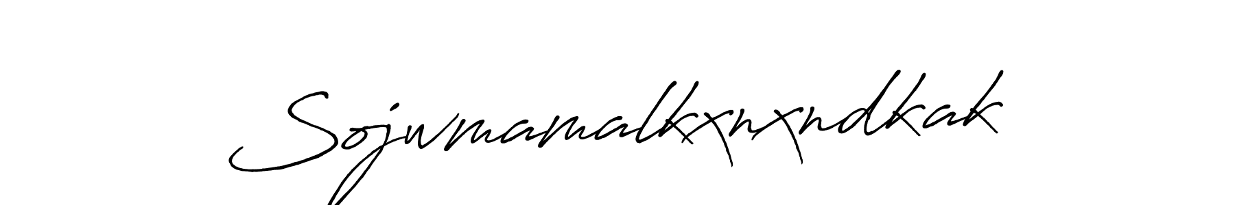 Also we have Sojwmamalkxnxndkak name is the best signature style. Create professional handwritten signature collection using Antro_Vectra_Bolder autograph style. Sojwmamalkxnxndkak signature style 7 images and pictures png