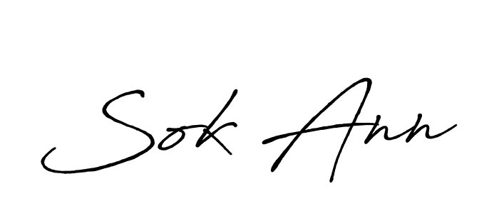 Create a beautiful signature design for name Sok Ann. With this signature (Antro_Vectra_Bolder) fonts, you can make a handwritten signature for free. Sok Ann signature style 7 images and pictures png