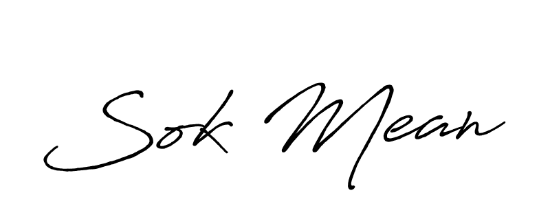 You should practise on your own different ways (Antro_Vectra_Bolder) to write your name (Sok Mean) in signature. don't let someone else do it for you. Sok Mean signature style 7 images and pictures png