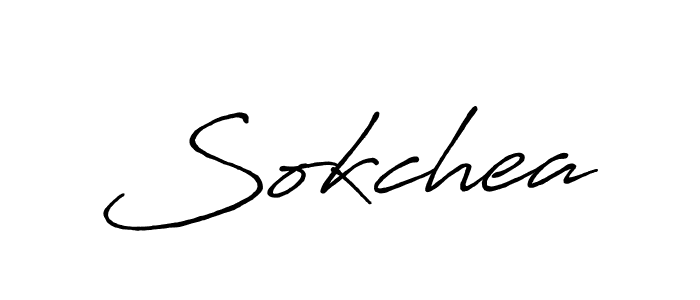 You should practise on your own different ways (Antro_Vectra_Bolder) to write your name (Sokchea) in signature. don't let someone else do it for you. Sokchea signature style 7 images and pictures png