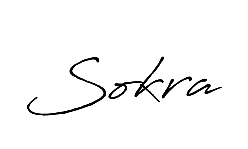 How to make Sokra signature? Antro_Vectra_Bolder is a professional autograph style. Create handwritten signature for Sokra name. Sokra signature style 7 images and pictures png