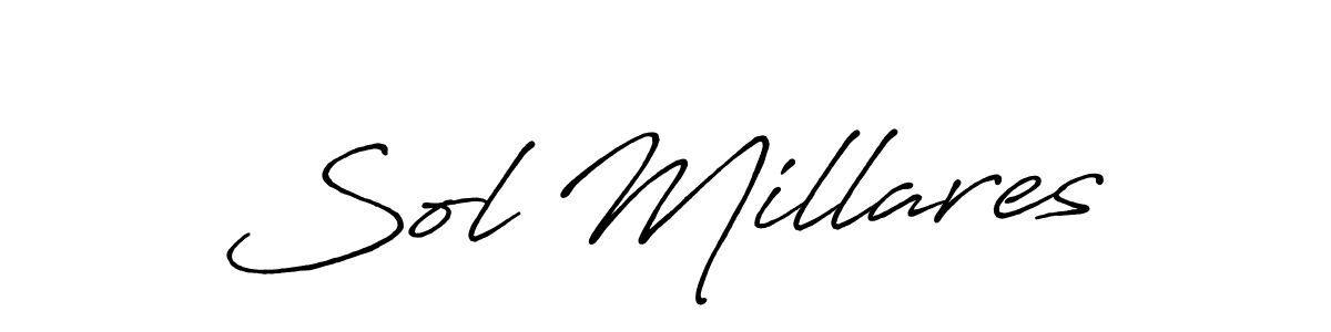 Also You can easily find your signature by using the search form. We will create Sol Millares name handwritten signature images for you free of cost using Antro_Vectra_Bolder sign style. Sol Millares signature style 7 images and pictures png