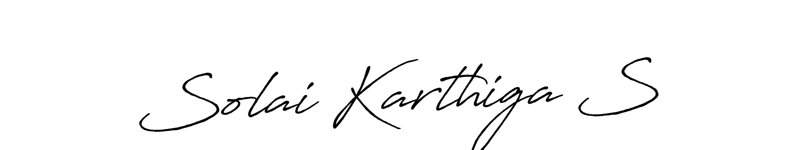 It looks lik you need a new signature style for name Solai Karthiga S. Design unique handwritten (Antro_Vectra_Bolder) signature with our free signature maker in just a few clicks. Solai Karthiga S signature style 7 images and pictures png