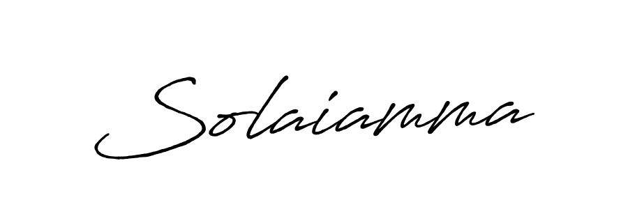 Make a beautiful signature design for name Solaiamma. With this signature (Antro_Vectra_Bolder) style, you can create a handwritten signature for free. Solaiamma signature style 7 images and pictures png