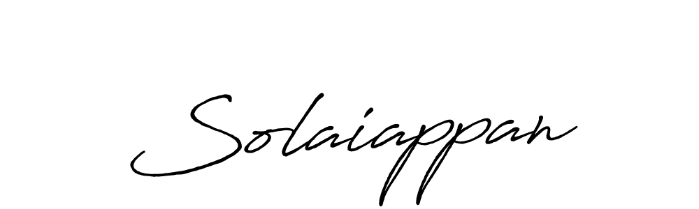 Create a beautiful signature design for name Solaiappan. With this signature (Antro_Vectra_Bolder) fonts, you can make a handwritten signature for free. Solaiappan signature style 7 images and pictures png