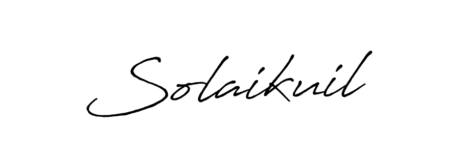 How to make Solaikuil name signature. Use Antro_Vectra_Bolder style for creating short signs online. This is the latest handwritten sign. Solaikuil signature style 7 images and pictures png