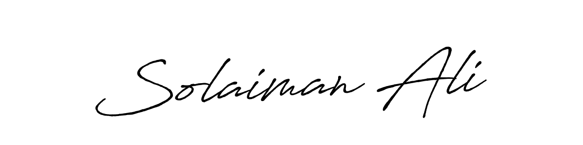 It looks lik you need a new signature style for name Solaiman Ali. Design unique handwritten (Antro_Vectra_Bolder) signature with our free signature maker in just a few clicks. Solaiman Ali signature style 7 images and pictures png