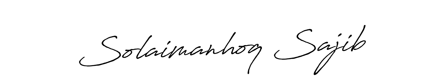 Similarly Antro_Vectra_Bolder is the best handwritten signature design. Signature creator online .You can use it as an online autograph creator for name Solaimanhoq Sajib. Solaimanhoq Sajib signature style 7 images and pictures png