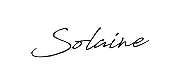 Create a beautiful signature design for name Solaine. With this signature (Antro_Vectra_Bolder) fonts, you can make a handwritten signature for free. Solaine signature style 7 images and pictures png