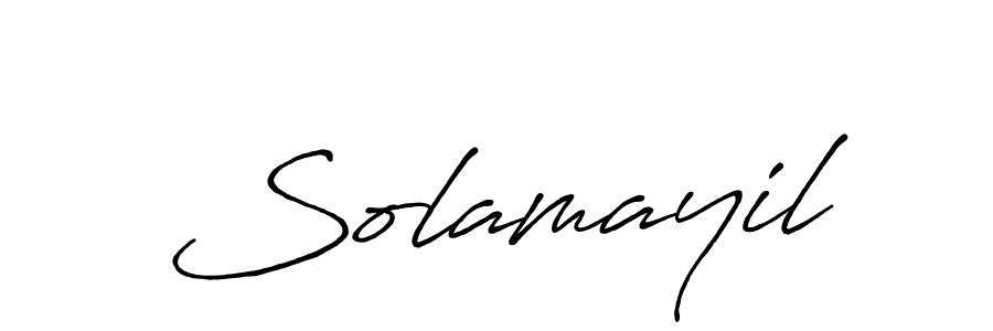 Design your own signature with our free online signature maker. With this signature software, you can create a handwritten (Antro_Vectra_Bolder) signature for name Solamayil. Solamayil signature style 7 images and pictures png