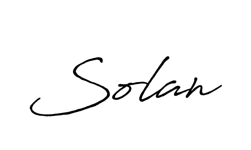 Design your own signature with our free online signature maker. With this signature software, you can create a handwritten (Antro_Vectra_Bolder) signature for name Solan. Solan signature style 7 images and pictures png